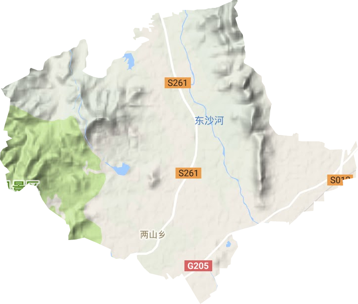 兩山鄉(xiāng)地形圖