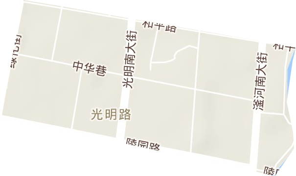 光明路街道地形圖
