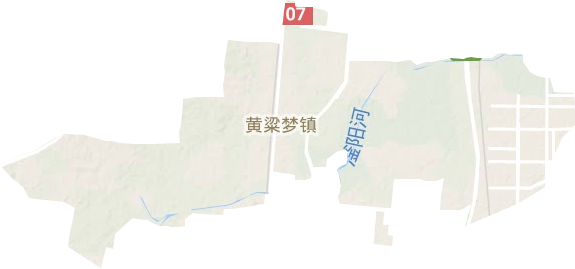黃粱夢鎮地形圖