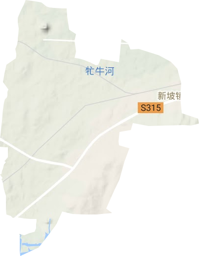 新坡鎮地形圖