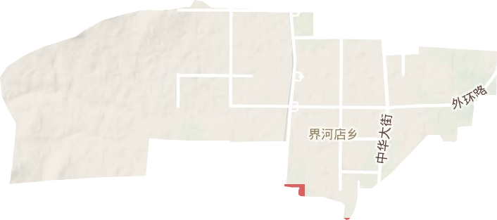 界河店鄉地形圖