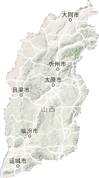 山西省地形圖