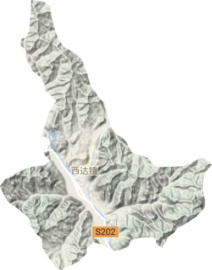 西達鎮地形圖