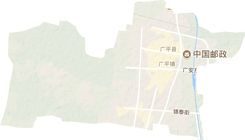 廣平鎮(zhèn)地形圖