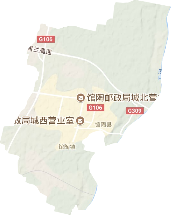 館陶鎮地形圖