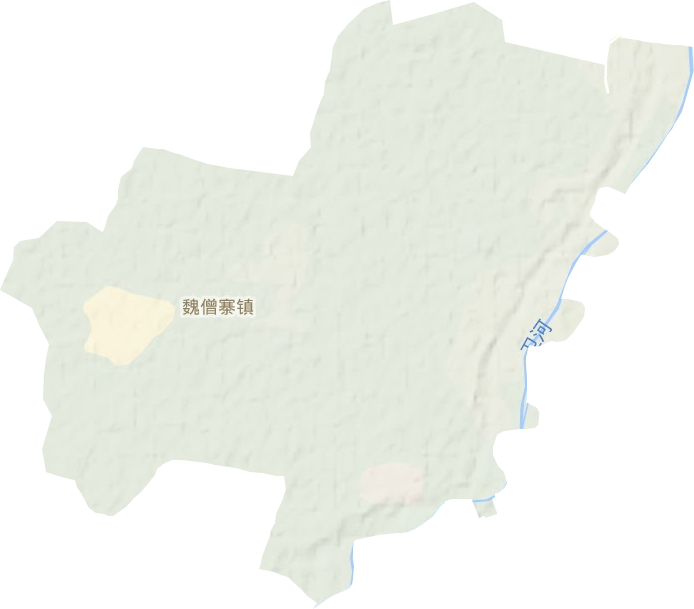 魏僧寨鎮地形圖