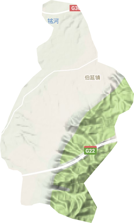 伯延鎮地形圖