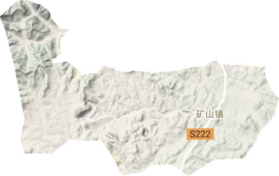 礦山鎮地形圖