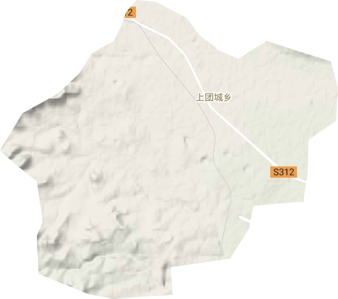 上團(tuán)城鄉(xiāng)地形圖