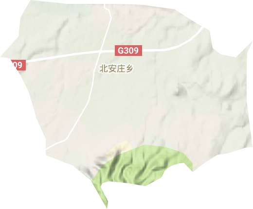 北安莊鄉地形圖