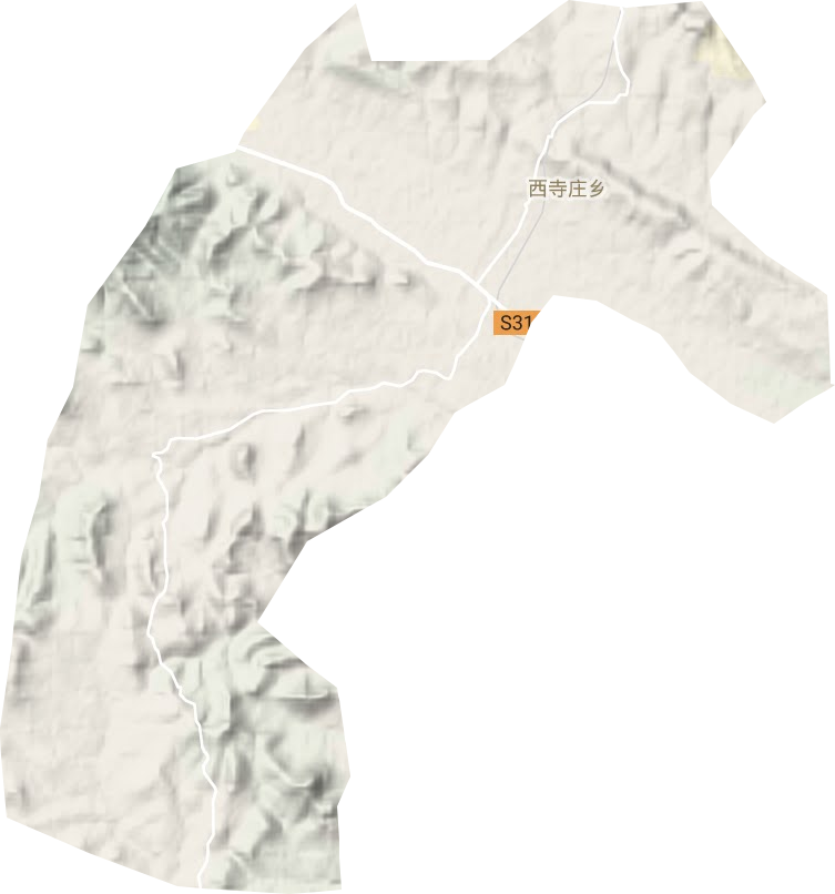 西寺莊鄉(xiāng)地形圖