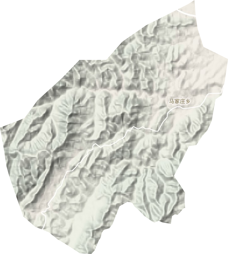 馬家莊鄉地形圖