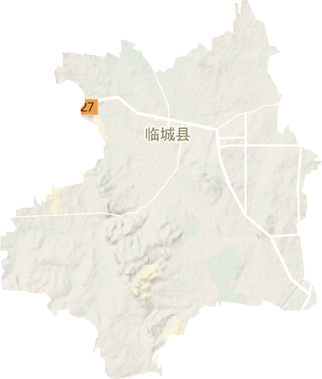臨城鎮(zhèn)地形圖