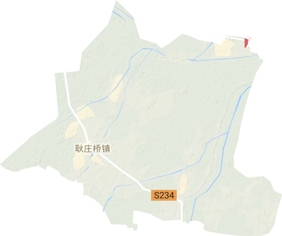 耿莊橋鎮地形圖