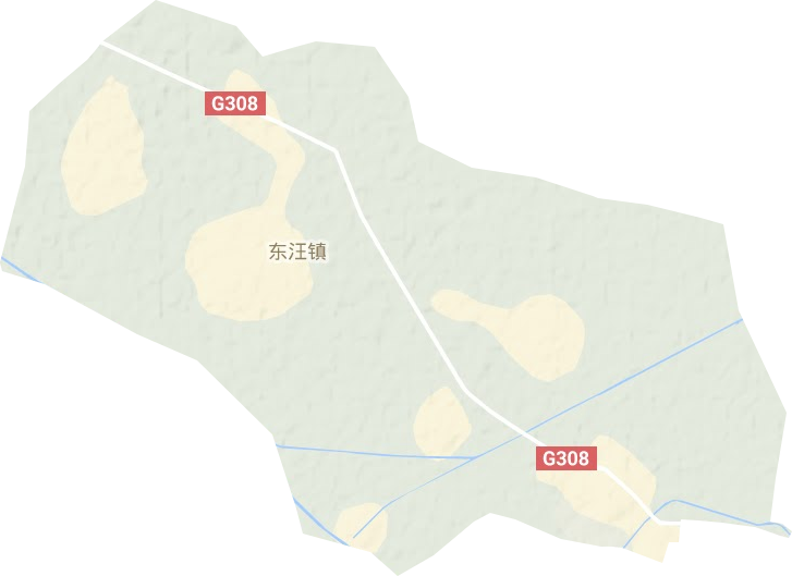 東汪鎮地形圖