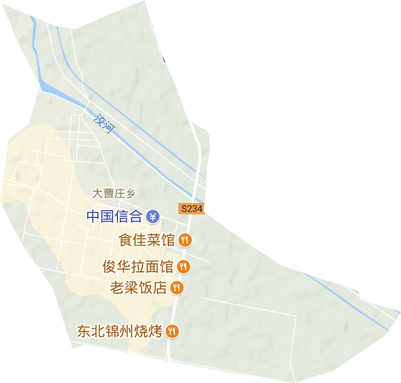 大曹莊鄉地形圖