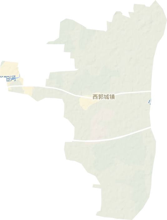 西郭城鎮(zhèn)地形圖