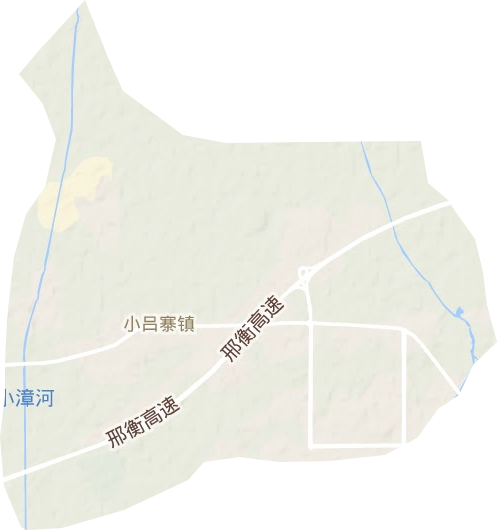 小呂寨鎮地形圖