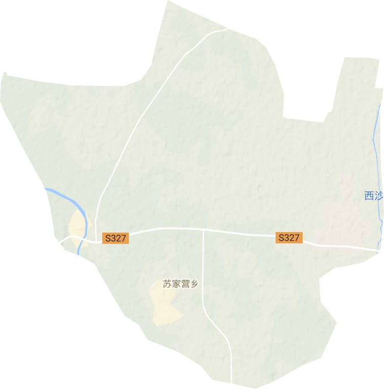 蘇家營鄉地形圖