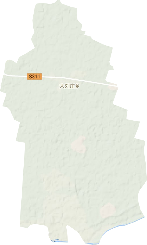 大劉莊鄉地形圖