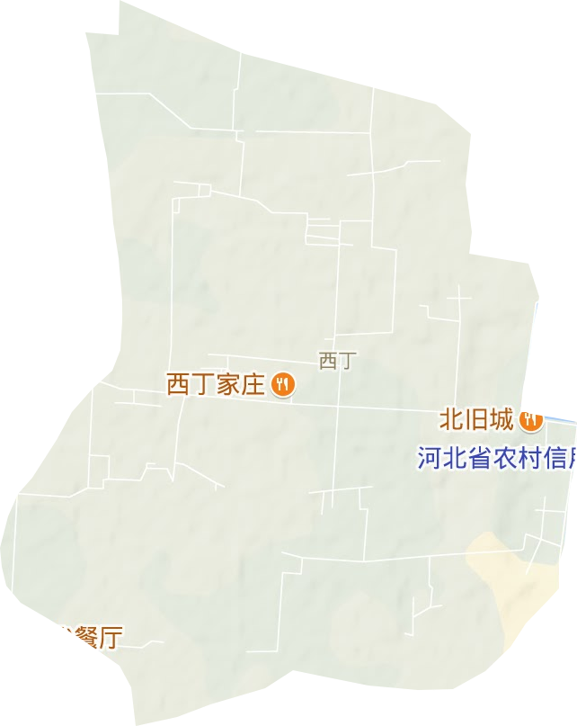 西丁街道地形圖