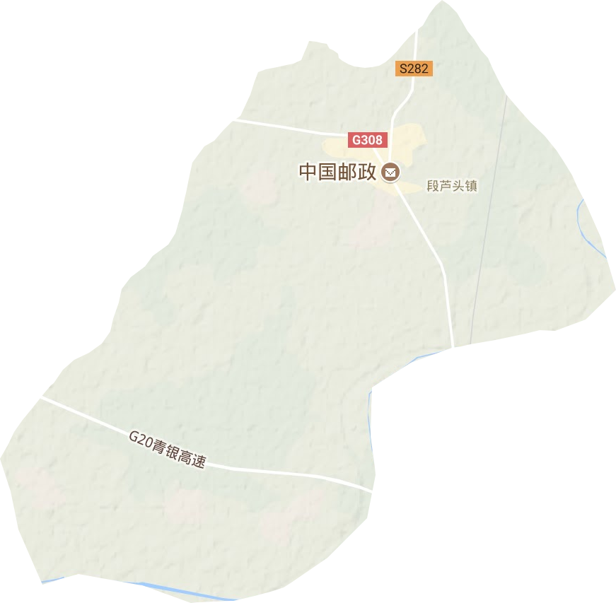段蘆頭鎮地形圖