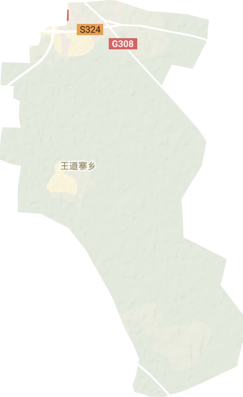 王道寨鄉地形圖