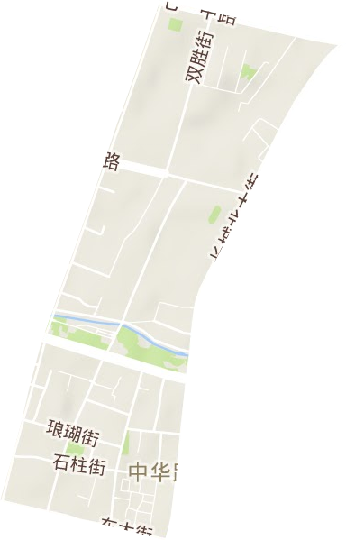 中華路街道地形圖