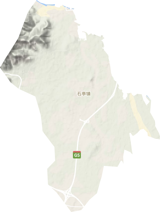 石亭鎮(zhèn)地形圖