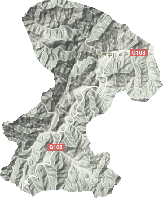 其中口鄉地形圖