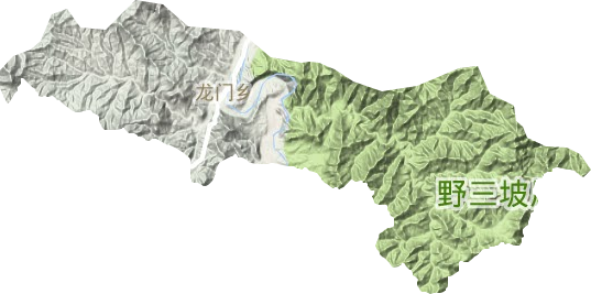 龍門鄉地形圖
