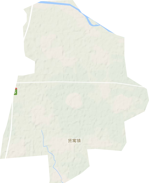 賢寓鎮(zhèn)地形圖