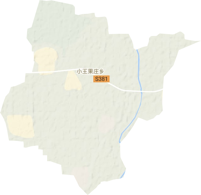小王果莊鄉地形圖