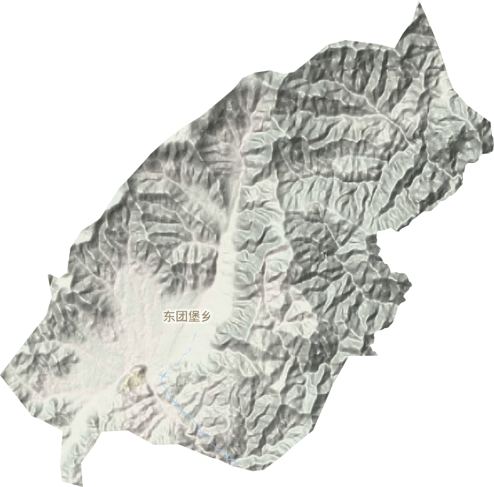 東團堡鄉地形圖