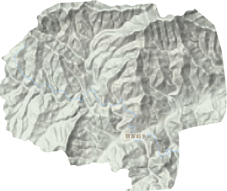 蔡家峪鄉地形圖