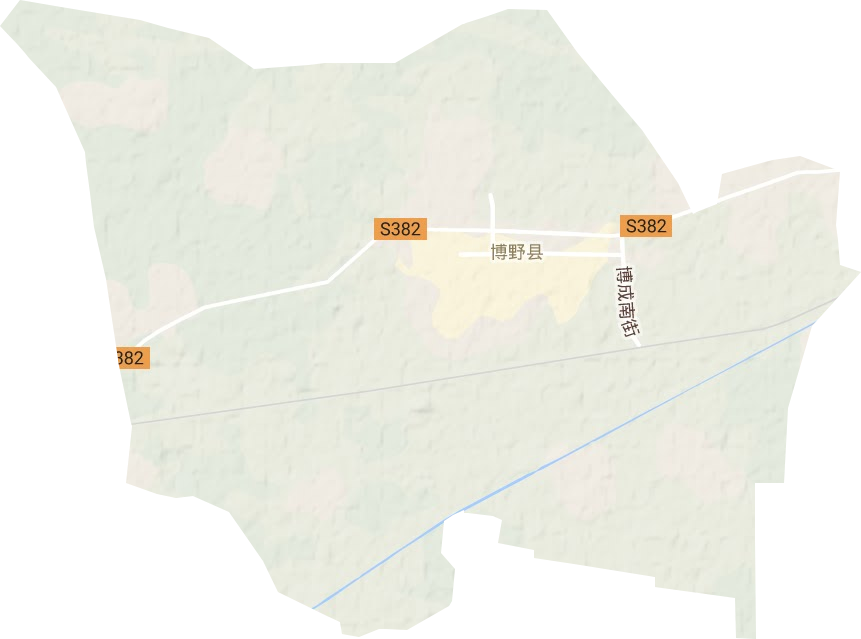 博野鎮(zhèn)地形圖