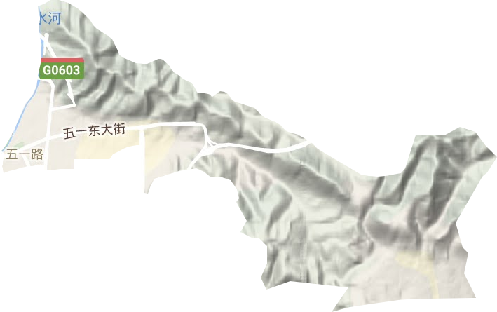 五一路街道地形圖