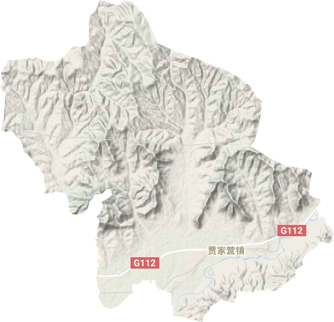 賈家營鎮地形圖