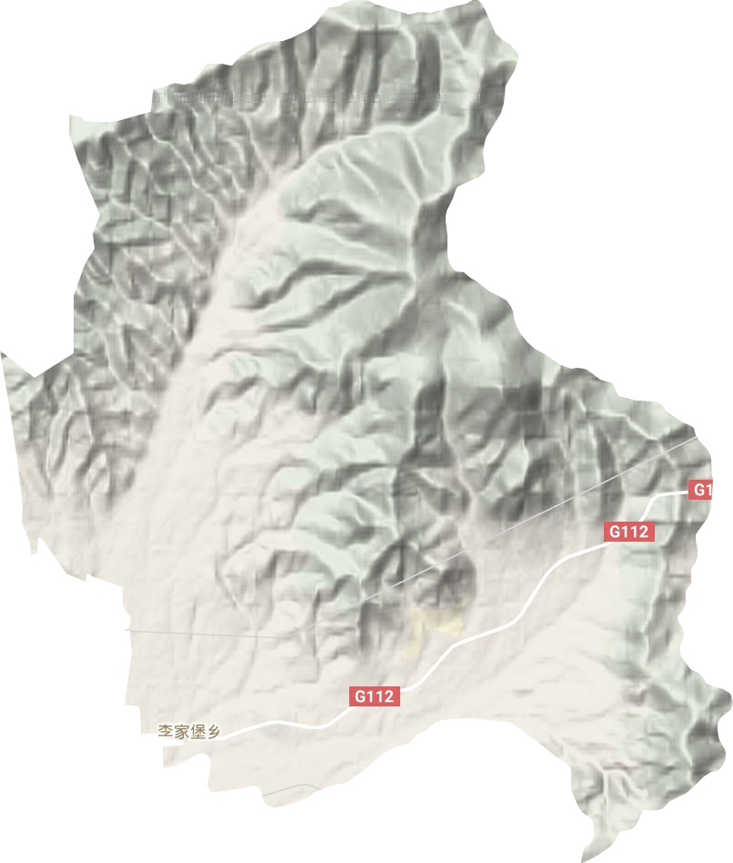 李家堡鄉地形圖