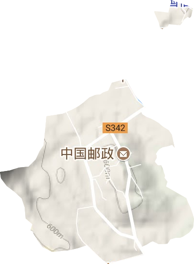 煤礦街道地形圖