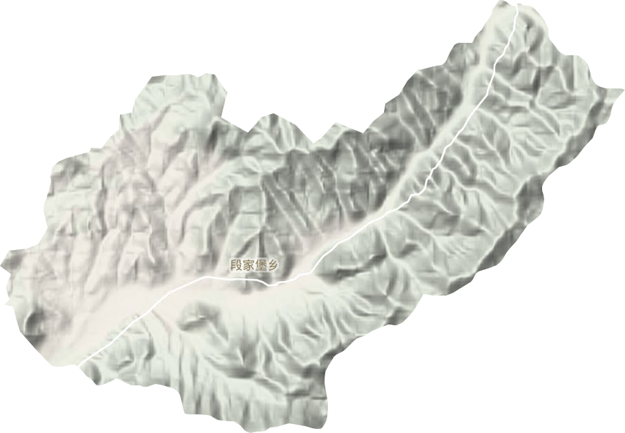 段家堡鄉地形圖