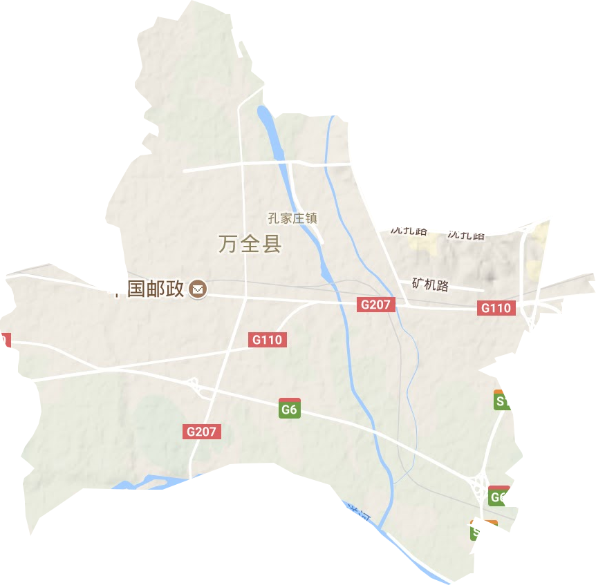 孔家莊鎮(zhèn)地形圖