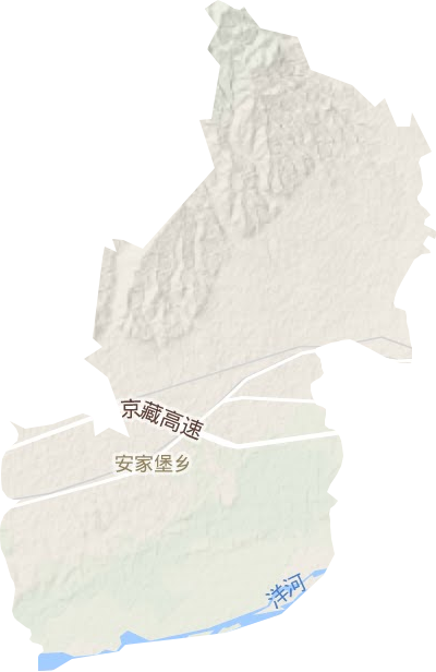 安家堡鄉地形圖