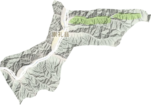 西灣子鎮地形圖