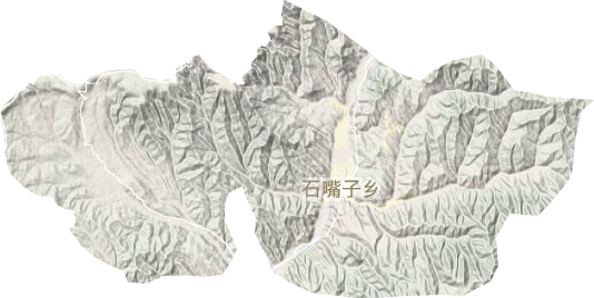 石嘴子鄉地形圖