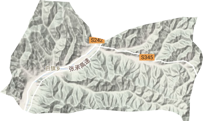 白旗鄉地形圖