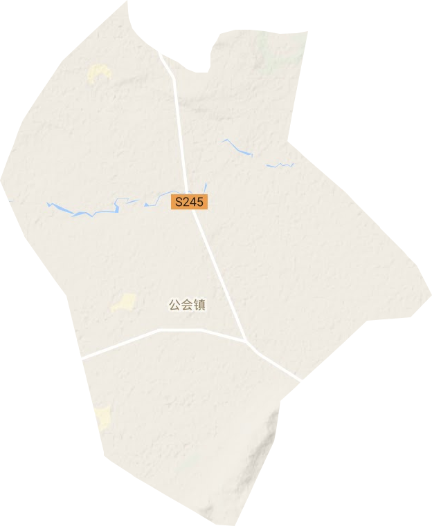 公會鎮地形圖
