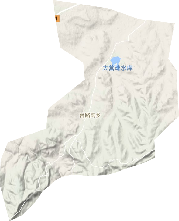臺(tái)路溝鄉(xiāng)地形圖