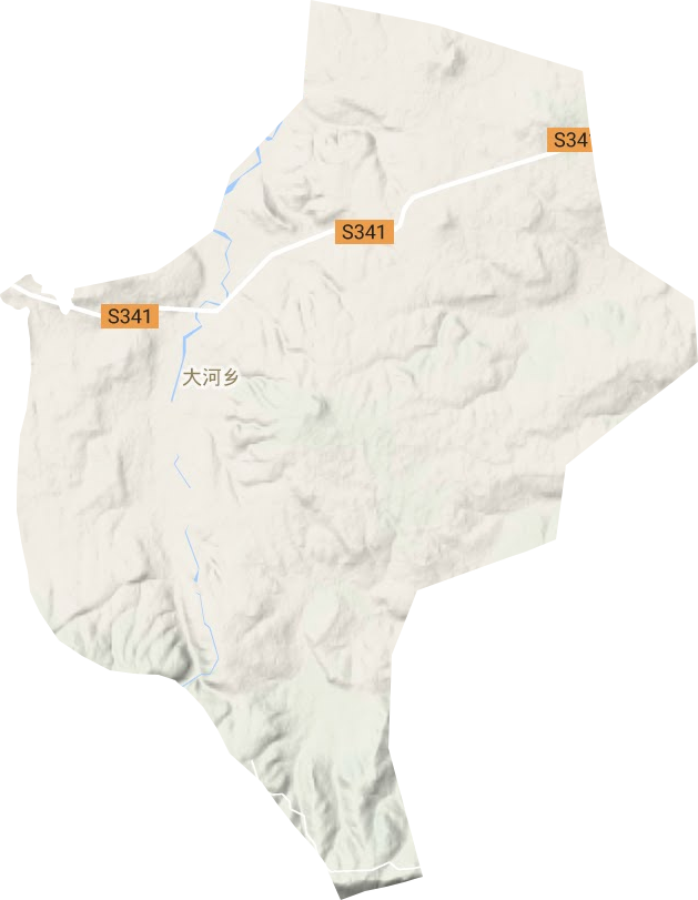 大河鄉地形圖