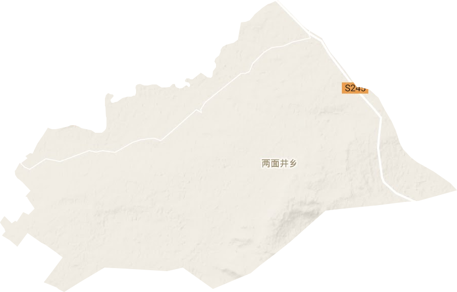 兩面井鄉地形圖